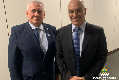 Desembargador Jorge Lins participa de reunio com Ministro Alexandre de Moraes