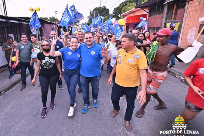 Roberto Cidade faz 1 caminhada de campanha na zona Norte de Manaus