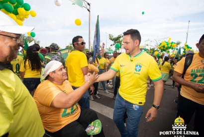 Deus, Ptria, Famlia e Liberdade, Deputado Federal, Capito Alberto Neto, refora lema da campanha presidencial em ato cvico de 7 de setembro