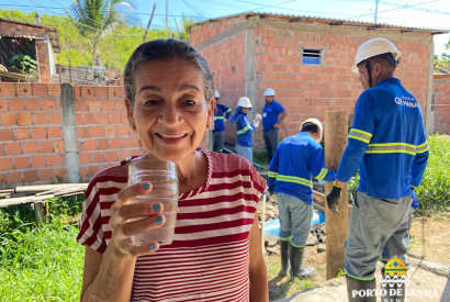 Moradores de comunidade na zona Norte so beneficiados com gua potvel aps 11 anos de existncia