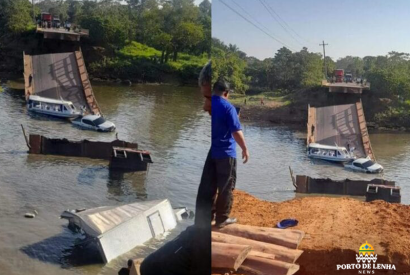 Ponte desaba na BR-319 e carros caem no rio na manh desta quarta-feira e o ministro da infraestrutura, Marcelo Sampaio, disse que o Exrcito Brasileiro j foi acionado.