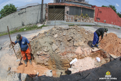 Prefeitura de Manaus recupera emergencialmente redes de drenagens profundas no bairro Japiim