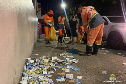 Fora-tarefa da prefeitura refora a limpeza de Manaus aps as eleies