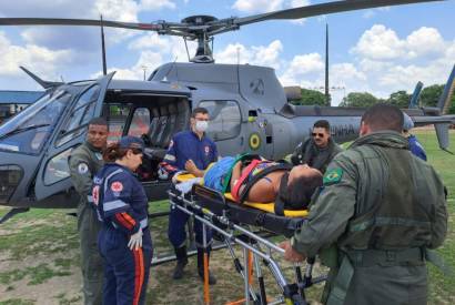 Mulher  picada por cobra em comunidade e precisa de resgate areo para Manaus