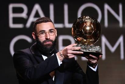 Bola de Ouro 2022: Benzema  eleito melhor jogador do mundo