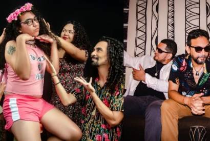 Trio 'Agenor, Agostinho & Leo' e a banda 'Mady e seus namorados' se apresentam em Manaus