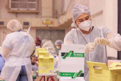 Pontos de testagem rpida para a Covid-19 so ampliados em Manaus  