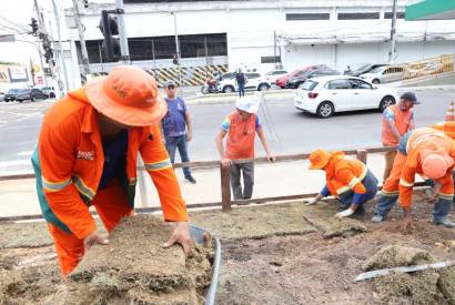 Trevo da Constantino Nery  revitalizado para ajustar fluxo no local