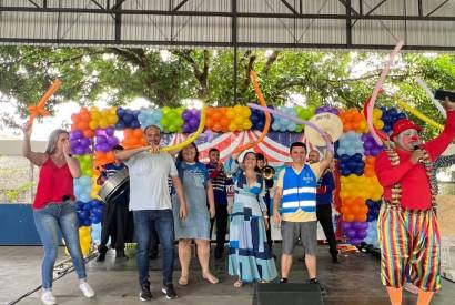 Em Manaus, projeto 'Circo na Escola', passa no bairro Alvorada