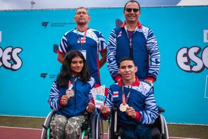 Equipe de Halterofilismo do Amazonas  vice-campeo nacional nas Paralimpadas Escolares 