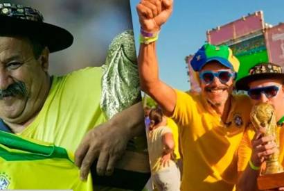 Filhos de 'Gacho da Copa' honram tradio e fazem festa no Catar