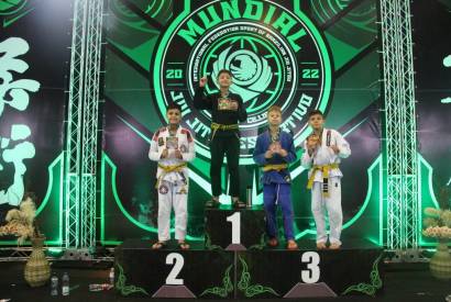 Atletas amazonenses conquistam medalhas de ouro em Campeonato Mundial de Jiu-jitsu