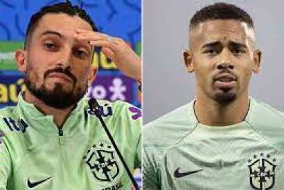 Exames apontam leses, e Gabriel Jesus e Alex Telles esto fora da Copa do Mundo