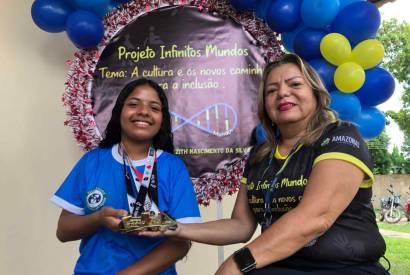 Estudantes da rede estadual de Itacoatiara participam do projeto Infinitos Mundos da Educao Inclusiva