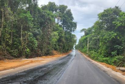 Governo do Amazonas avana com pavimentao do Ramal Nova Esperana, em Manacapuru