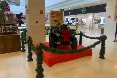 Shopping Ponta Negra inicia promoo 'Natal de Aventuras', com sorteio de quadriciclo, alm de jogo americano de brinde