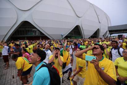 'Copa na Arena' transmite jogo do Brasil em telo e recebe atraes musicais nesta sexta, em Manaus