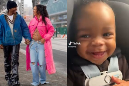 Rihanna compartilha imagens do filho pela primeira vez e encanta os fs   