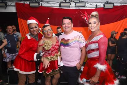 Centro de Manaus sedia primeira edio do Natal Solidrio LGBTQIAPN+, com apoio da Sejusc