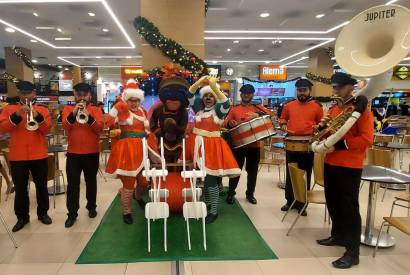 Apresentaes natalinas prometem encantar o pblico em shopping na Zona Centro-Sul de Manaus