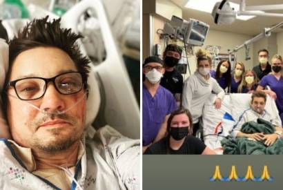 Internado aps acidente, Jeremy Renner faz aniversrio e agradece  equipe mdica