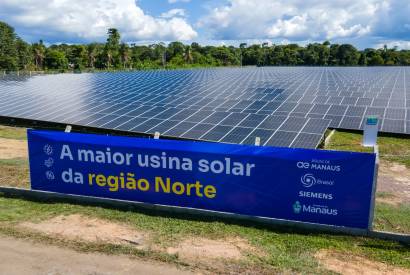 Prefeitura de Manaus inaugura maior usina de energia solar da regio Norte do pas