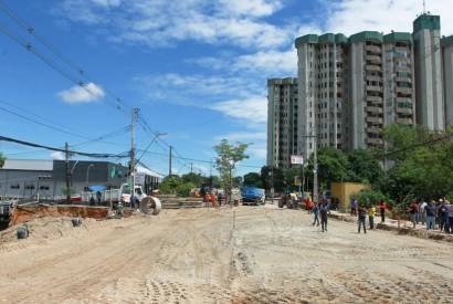 Trecho da Djalma interditado para obra ser liberado nesta quinta, diz Prefeitura de Manaus