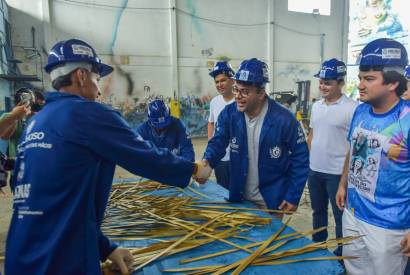 Na reabertura dos galpes de Garantido e Caprichoso, Wilson Lima refora o compromisso com Festival de Parintins