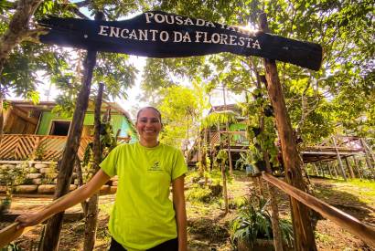 Guardi da floresta: empreendedora gera renda por meio de cosmticos naturais da reserva sustentvel Puranga Conquista