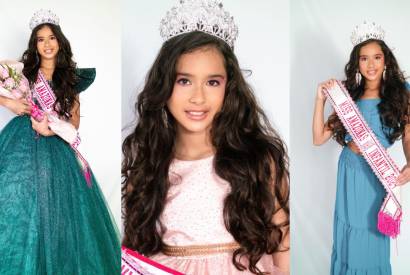 Com 11 anos, Leyla Dias vai representar o Amazonas no Mini Miss Brasil