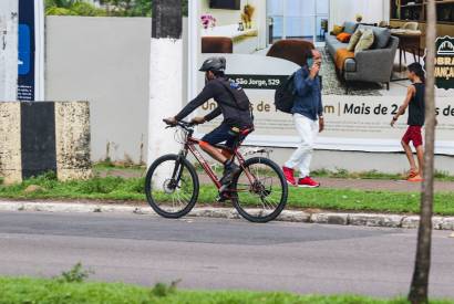 No Dia do Ciclista, Prefeitura de Manaus anuncia projeto de trfego seguro para a modalidade