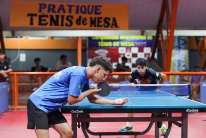 Segunda etapa do Campeonato Amazonense de Tnis de Mesa rene mais de 100 atletas