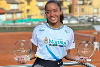 Beatriz Rodrigues, atleta do programa Manaus Olmpica  campe internacional de tnis no Equador