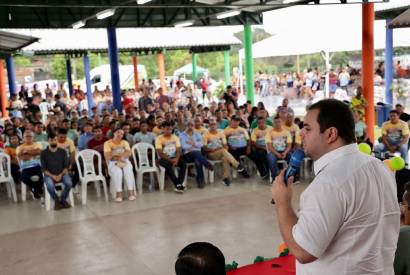 Presidente da Aleam, Roberto Cidade participa da inaugurao do Centro de Convivncia da Famlia de Manicor