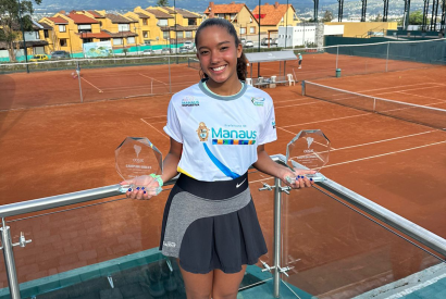 Beatriz Rodrigues, atleta do Manaus Olmpica, passar a integrar ranking internacional de tnis