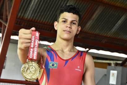 Atleta amazonense de luta olmpica vai em busca de classificao na Seletiva Gymnasiade U15