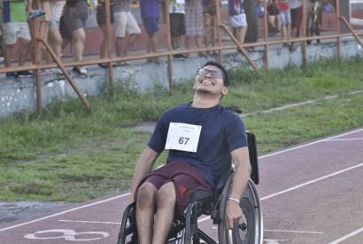 Paratleta amazonense  destaque no Meeting Basa de Paratletismo, na Vila Olmpica de Manaus