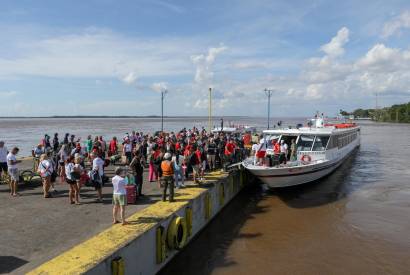 Parintins 2023: Mais de 59 mil pessoas foram para a Ilha da Magia em embarcaes do transporte hidrovirio intermunicipal