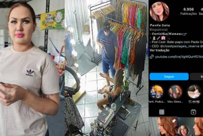 Blogueira  apontada como mandante de roubo a loja de roupas