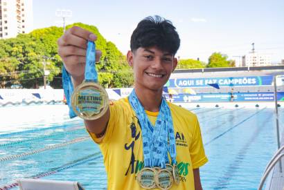 Atleta amazonense quebra recordes no Meeting Norte de Natao em Roraima