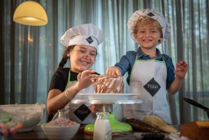 No Dia das Crianas, Ptio Gourmet realiza edio especial da aula de culinria Chef Kids