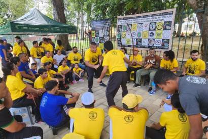 Roda de Capoeira da avenida Eduardo Ribeiro promove vivncia com Mestre Gato neste domingo