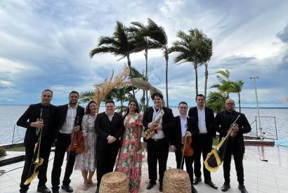 Orquestra Passione apresenta concerto em homenagem ao Dia dos Namorados, na Casa de Praia Zezinho Corra