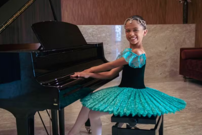 Bailarina amazonense de 8 anos conquista vaga para estudar dana clssica na renomada Escola do Teatro Bolshoi no Brasil