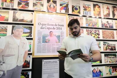 Arena da Amaznia ganha exposio em homenagem ao jornalista Agnaldo de Oliveira Gomes Jnior