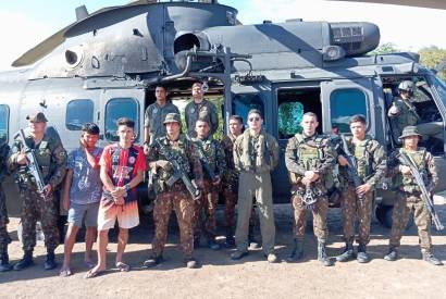 Comando Militar da Amaznia apoia buscas por jovens indgenas na Terra Indgena Kwata/Laranjal