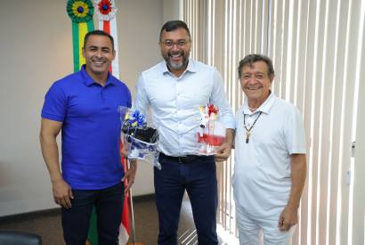 Festival de Parintins 2025: Governador Wilson Lima rene-se com presidentes dos bois Caprichoso e Garantido